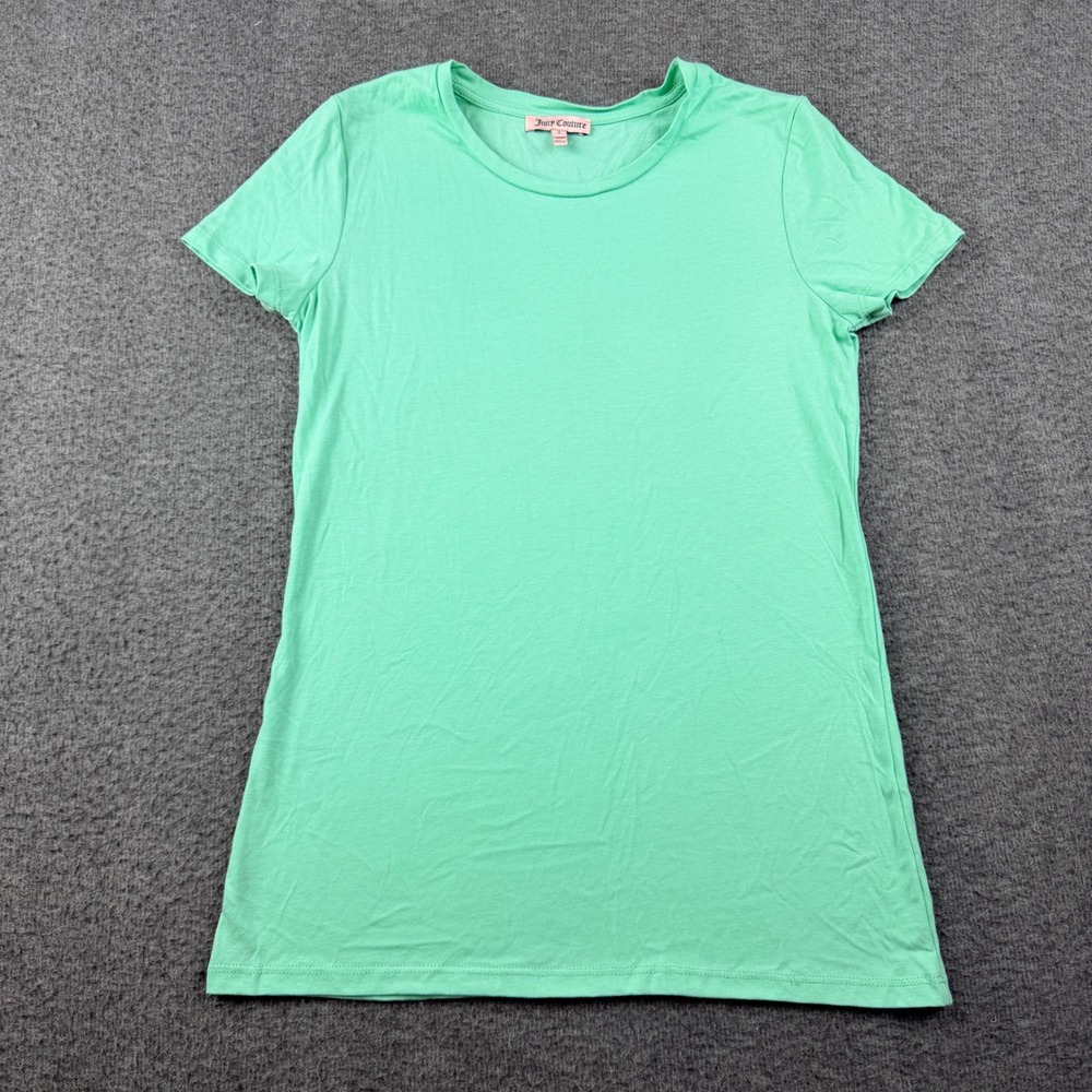 Juicy Couture Women's S Small Mint Green Short Sleeve Crew Neck T-Shirt